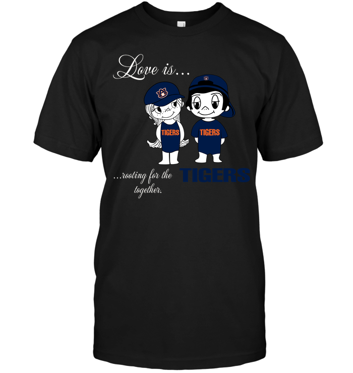 Auburn Tigers "love Is Rooting Together" T-Shirt